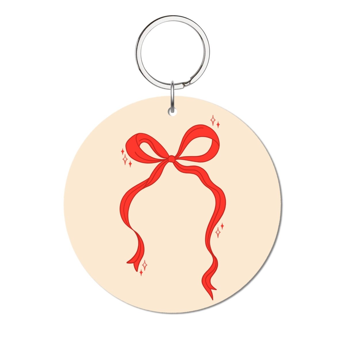 Red Bow Glossy Yuvarlak Anahtarlık - SUMTHINCS