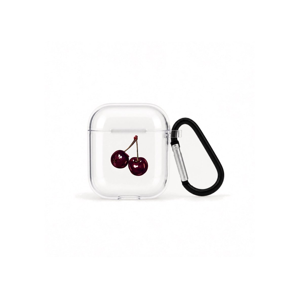 Ruby AirPods 1. ve 2. Nesil Şeffaf Silikon Kılıf Beyaz Şeffaf - Sumthincs