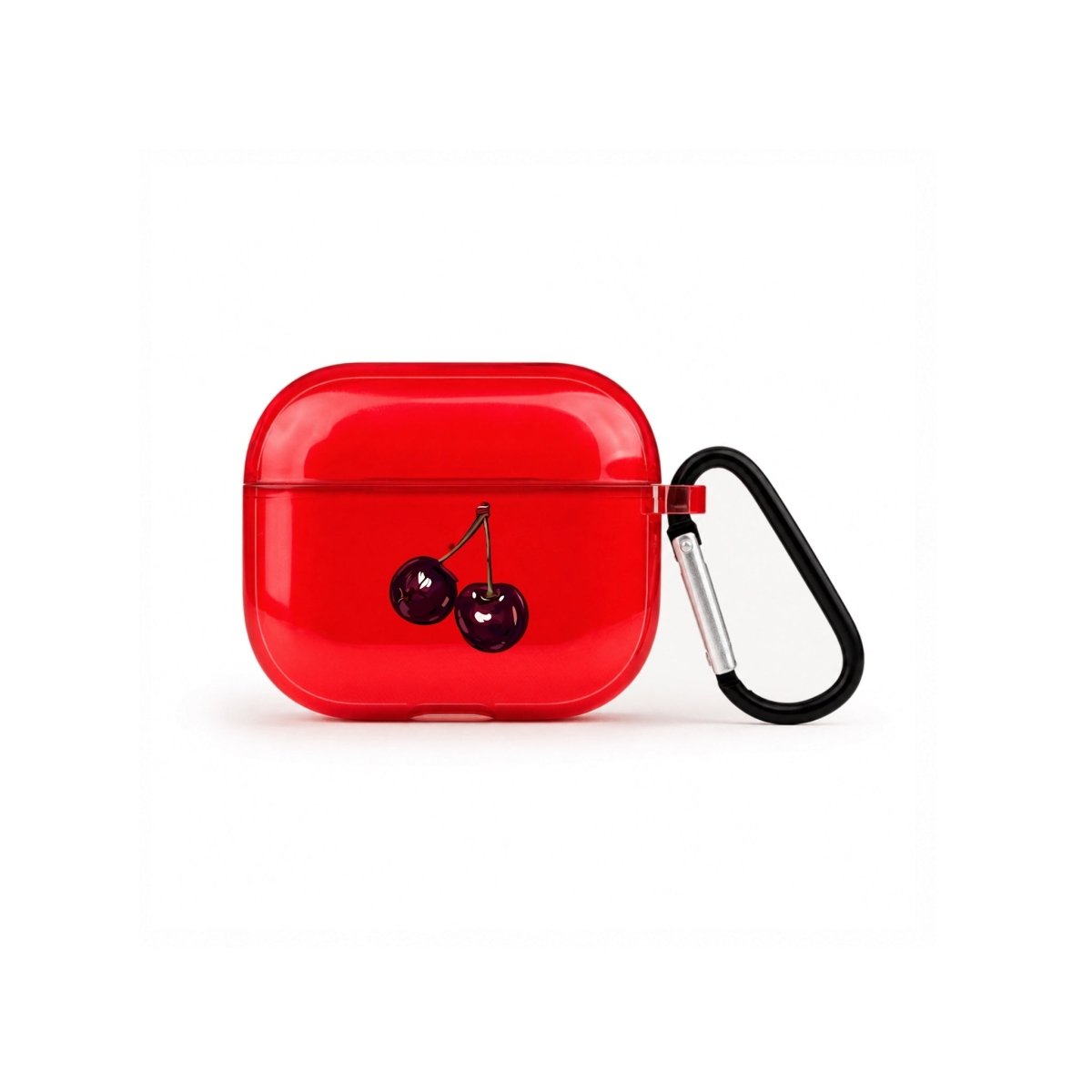 Ruby AirPods 3 Şeffaf Silikon Kılıf Kırmızı - Sumthincs