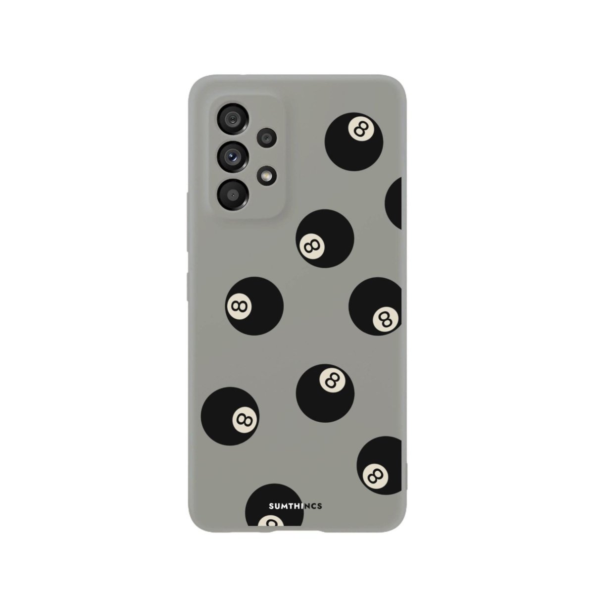 Samsung A06 8Ball Premium Telefon Kılıfı Gri - SUMTHINCS