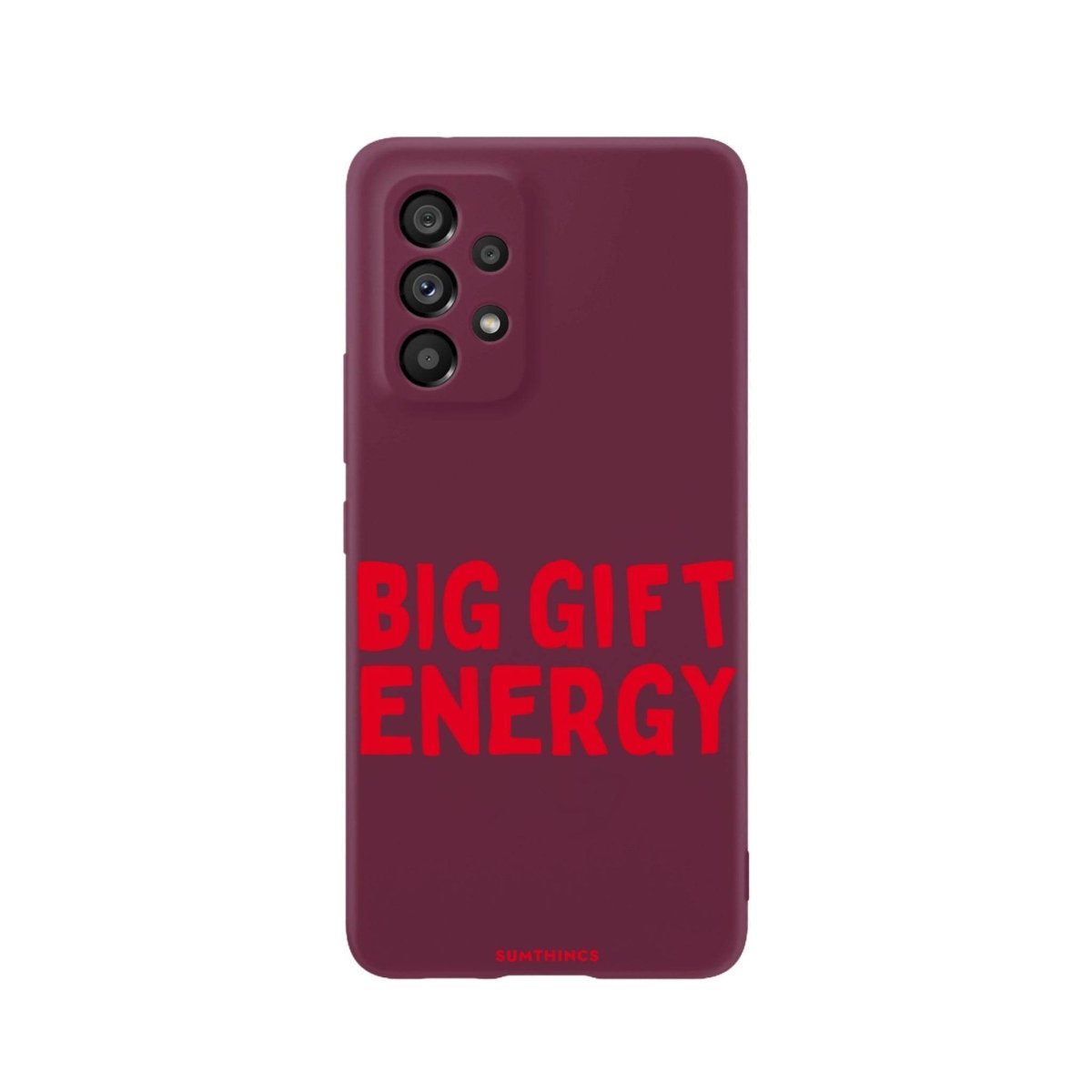 Samsung A06 Big Gift Energy Premium Telefon Kılıfı Bordo - SUMTHINCS