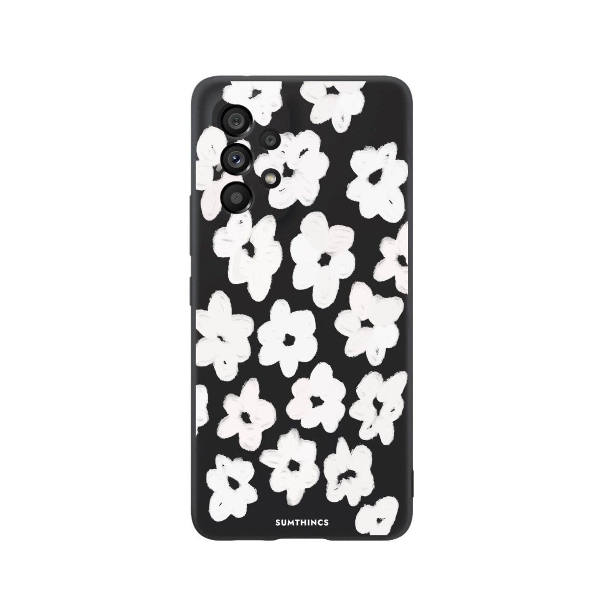 Samsung A06 Blossoms Premium Telefon Kılıfı Siyah - SUMTHINCS