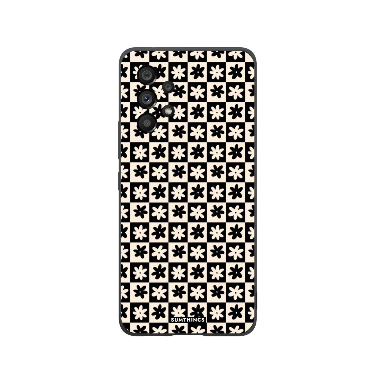 Samsung A06 Check Flowers Premium Telefon Kılıfı - SUMTHINCS