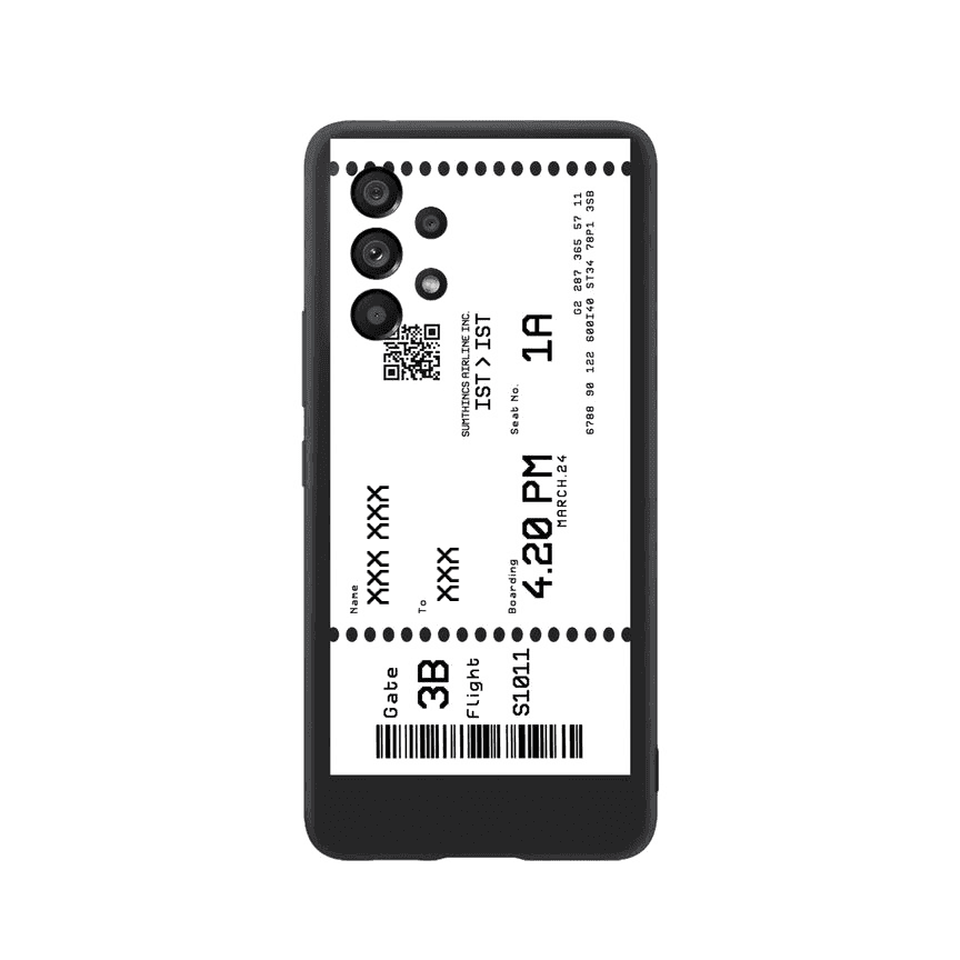 Samsung A06 Custom Ticket Kişiye Özel Premium Telefon Kılıfı - SUMTHINCS