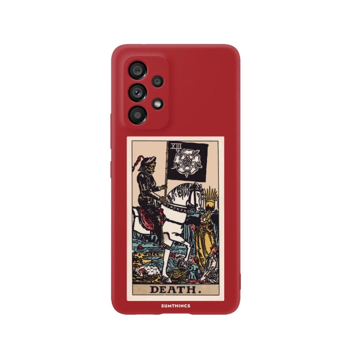 Samsung A06 Death Premium Telefon Kılıfı Kırmızı - SUMTHINCS
