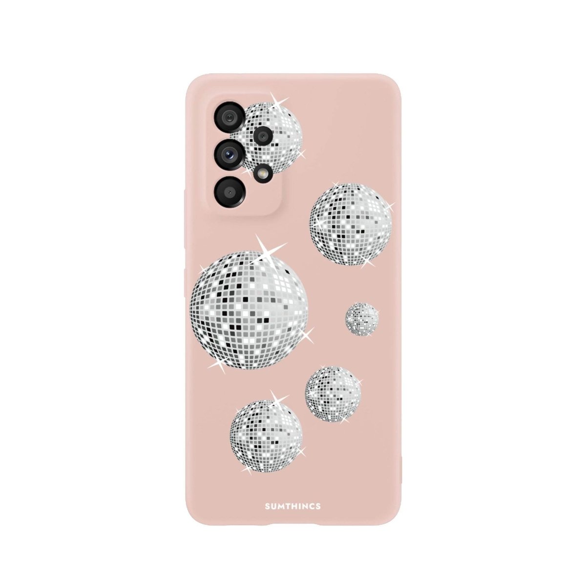 Samsung A06 Disco Ball Premium Telefon Kılıfı Bej - SUMTHINCS