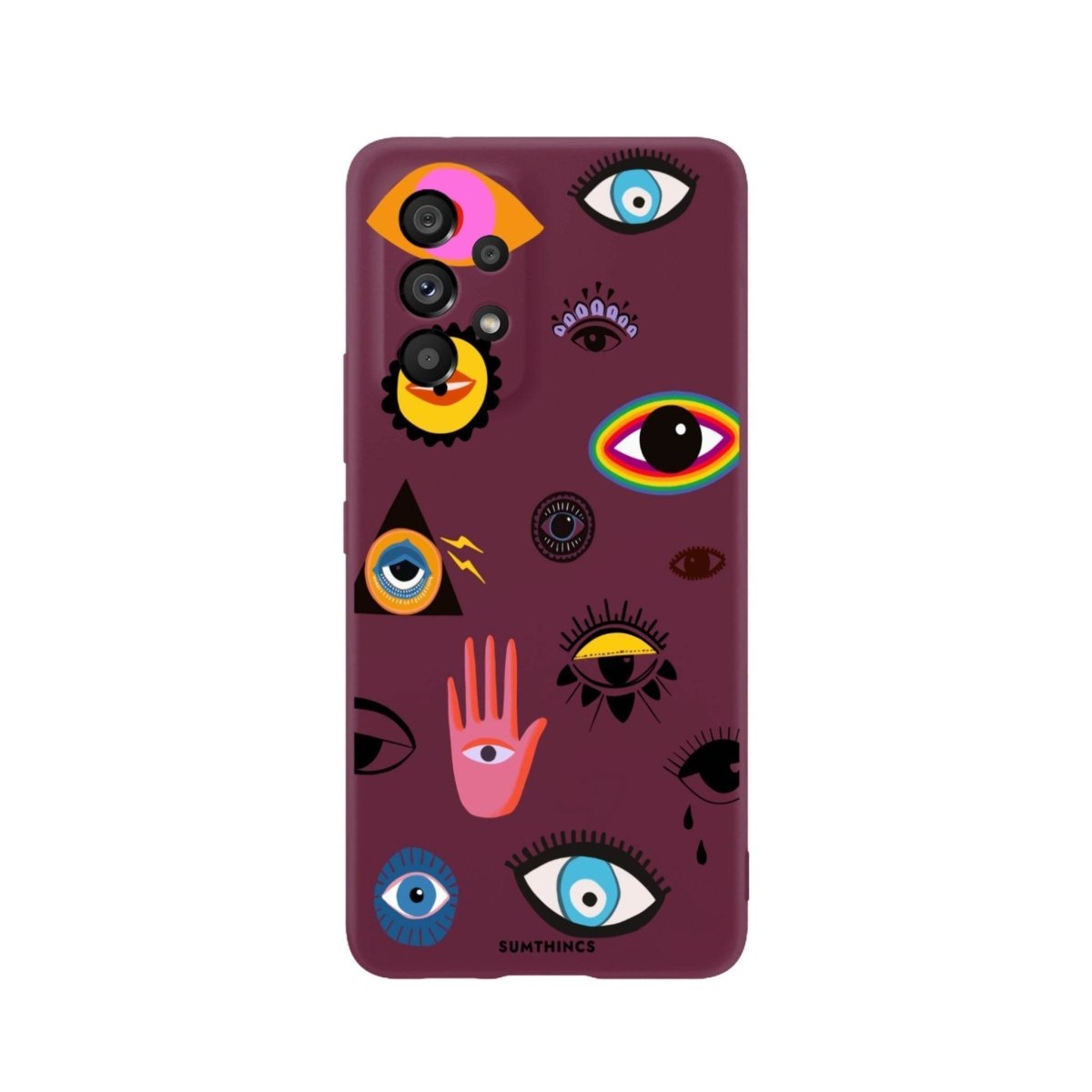 Samsung A06 Eye Stickers Premium Telefon Kılıfı - SUMTHINCS