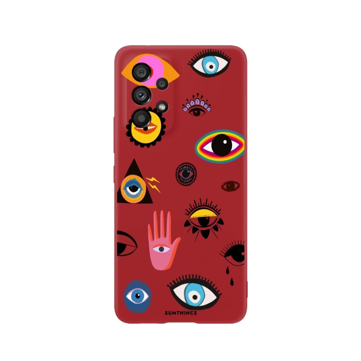 Samsung A06 Eye Stickers Premium Telefon Kılıfı - SUMTHINCS