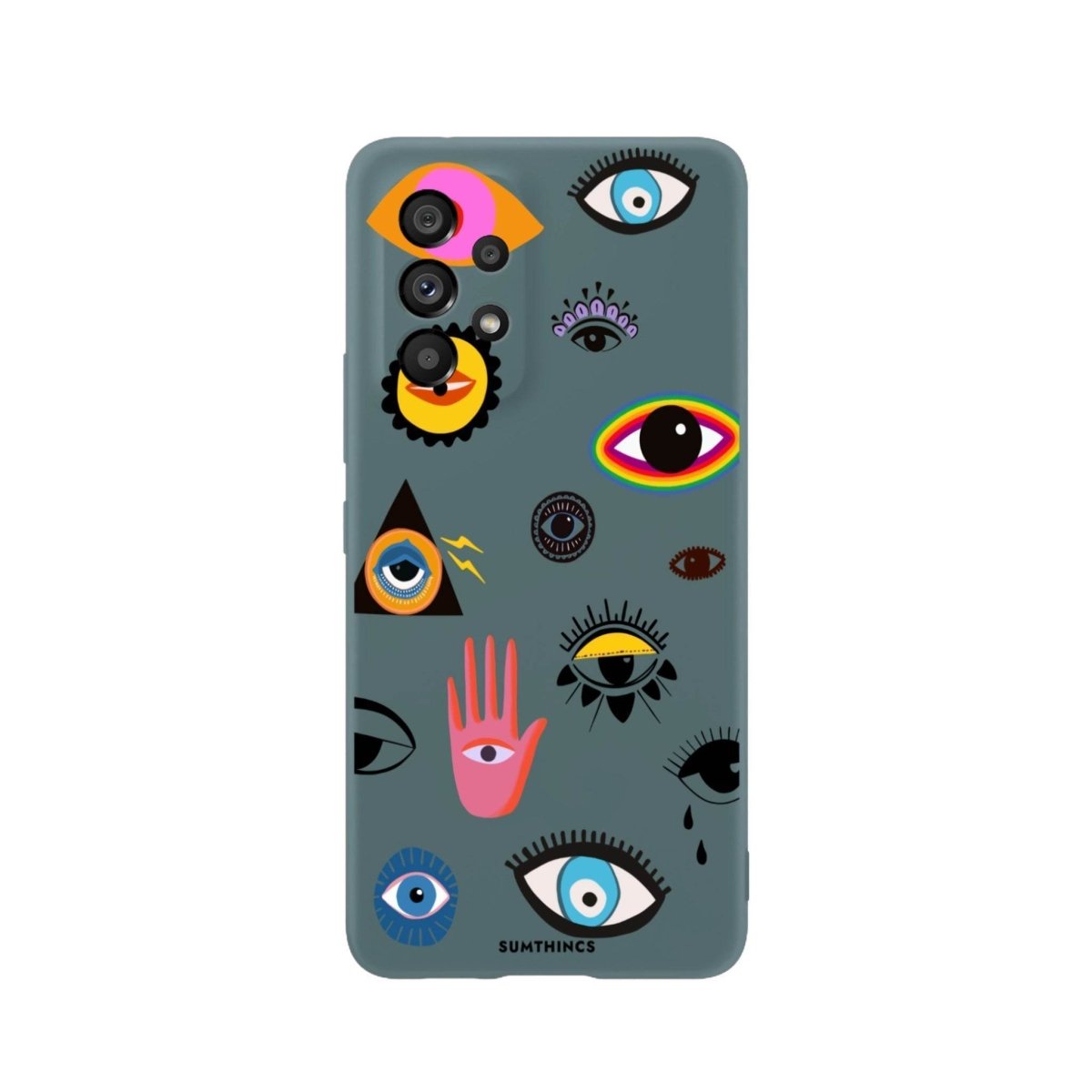 Samsung A06 Eye Stickers Premium Telefon Kılıfı - SUMTHINCS