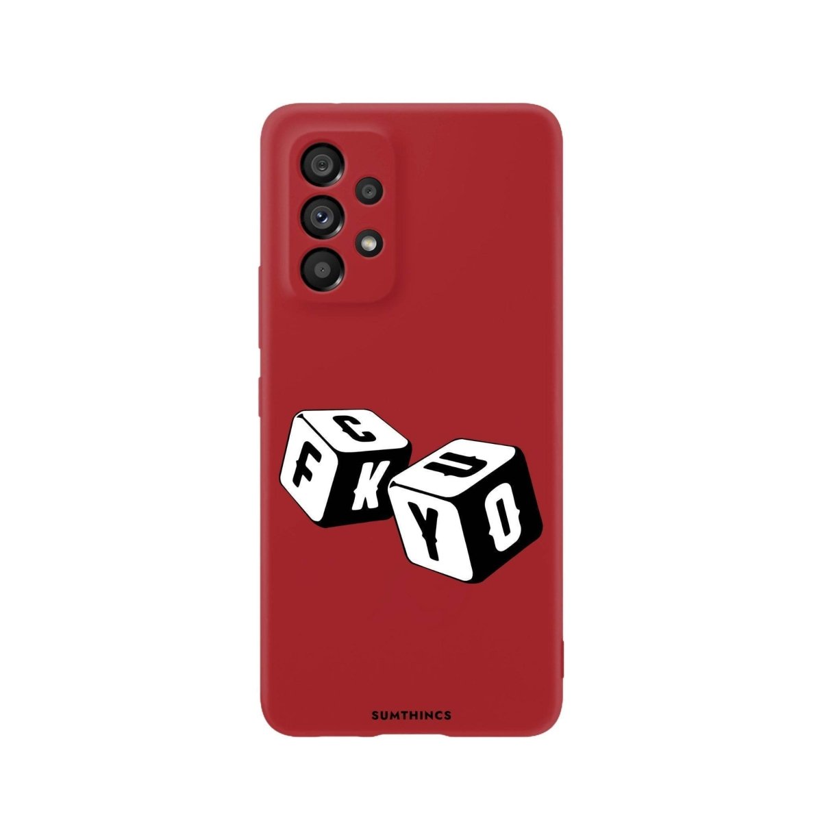 Samsung A06 Fck You Premium Telefon Kılıfı Kırmızı - SUMTHINCS