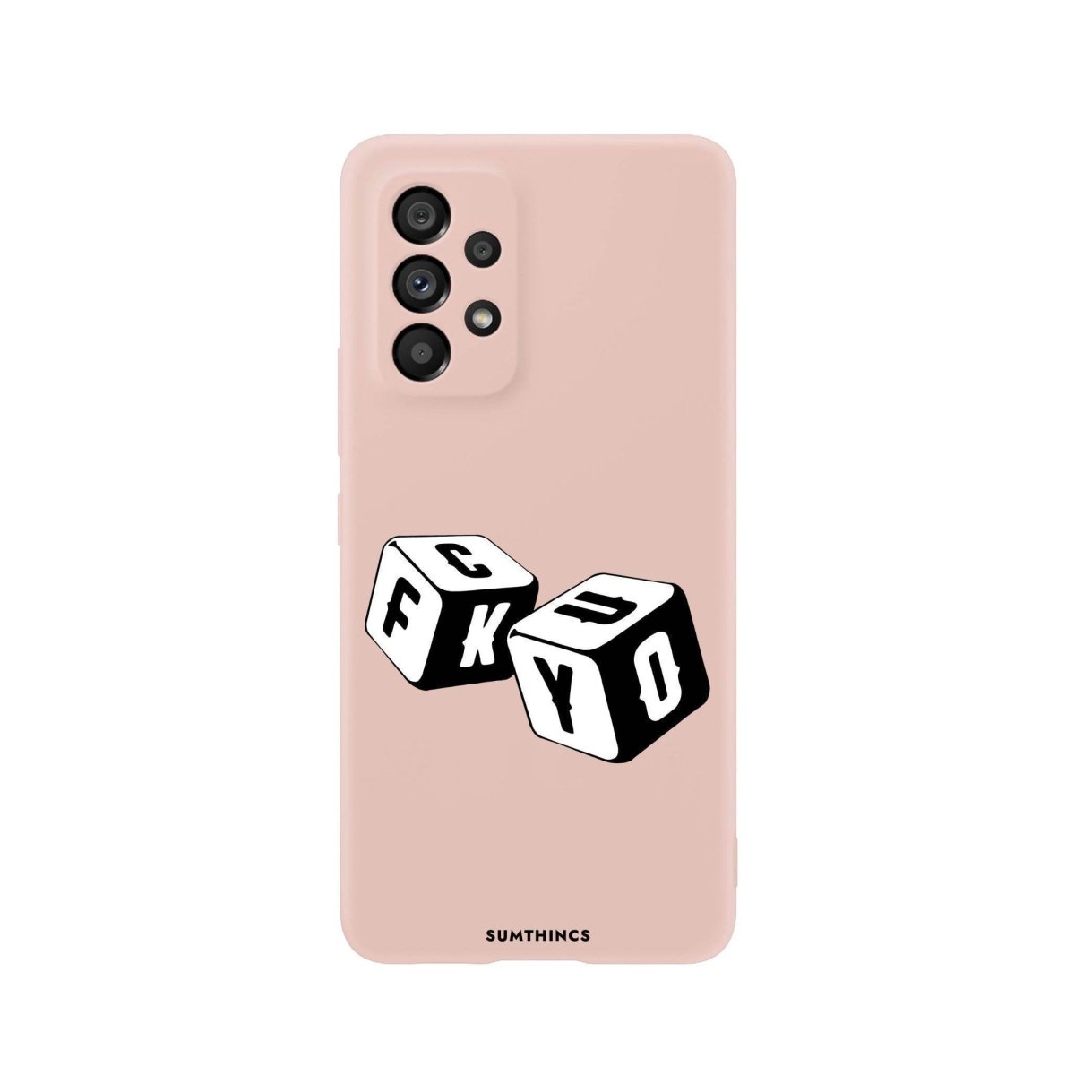 Samsung A06 Fck You Premium Telefon Kılıfı Bej - SUMTHINCS