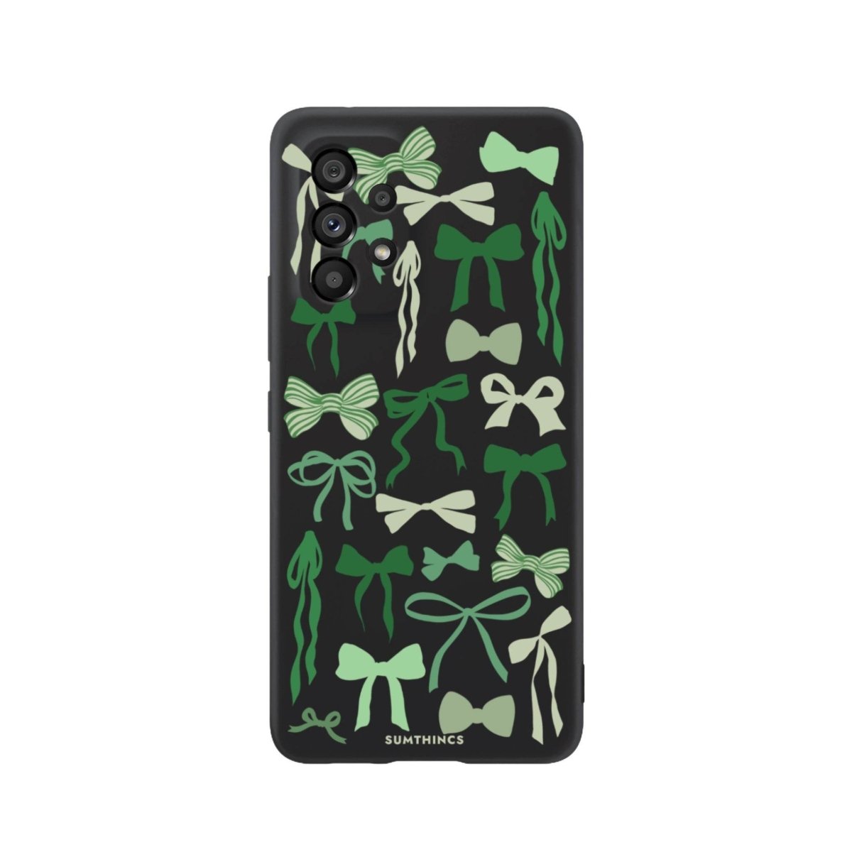 Samsung A06 Green Garland Premium Telefon Kılıfı Siyah - SUMTHINCS