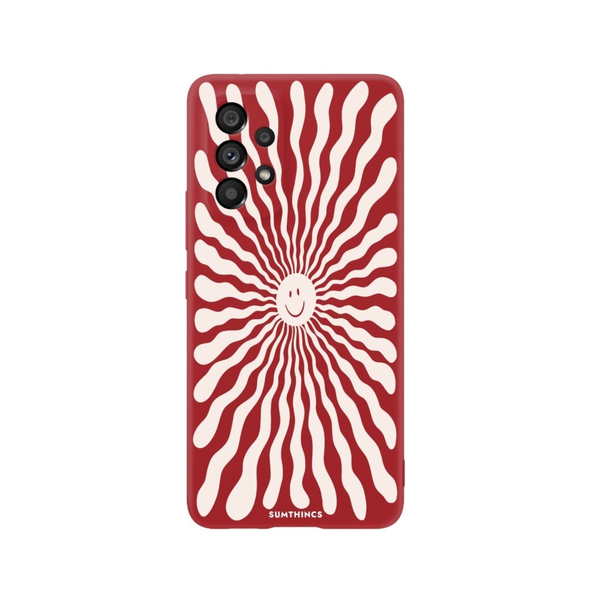 Samsung A06 Happy Little Sun Premium Telefon Kılıfı Kırmızı - SUMTHINCS