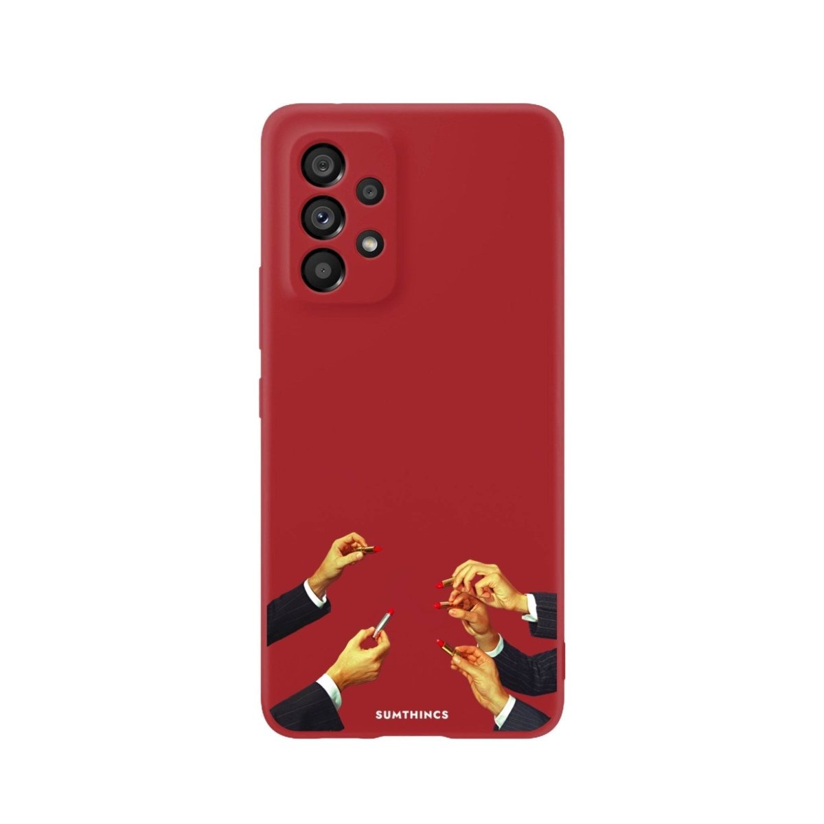 Samsung A06 Lipstick Premium Telefon Kılıfı Kırmızı - SUMTHINCS