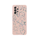 Samsung A06 Silver Doodles Premium Telefon Kılıfı - SUMTHINCS