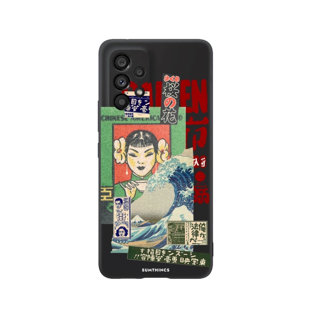 Samsung A06 Vintage Poster Premium Telefon Kılıfı Siyah - SUMTHINCS