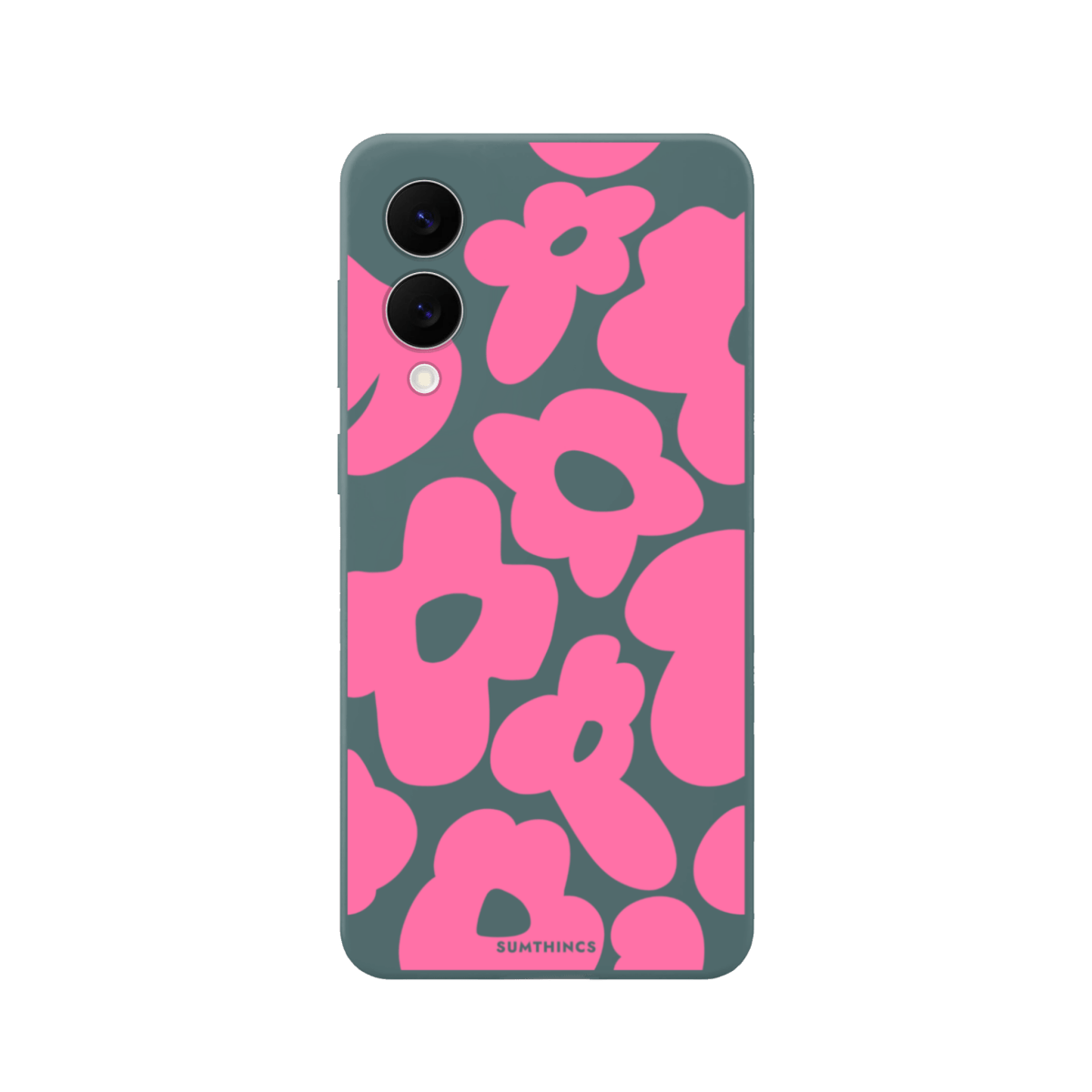 Samsung A07 Daisy Pop Premium Telefon Kılıfı Kaktüs Yeşili - SUMTHINCS