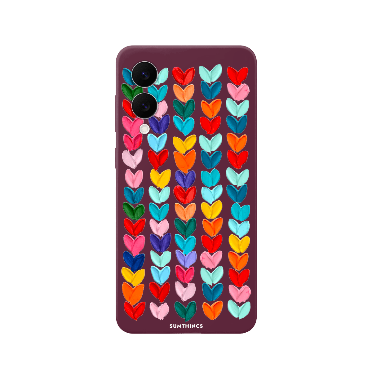 Samsung A07 Lovestorm Premium Telefon Kılıfı Bordo - SUMTHINCS