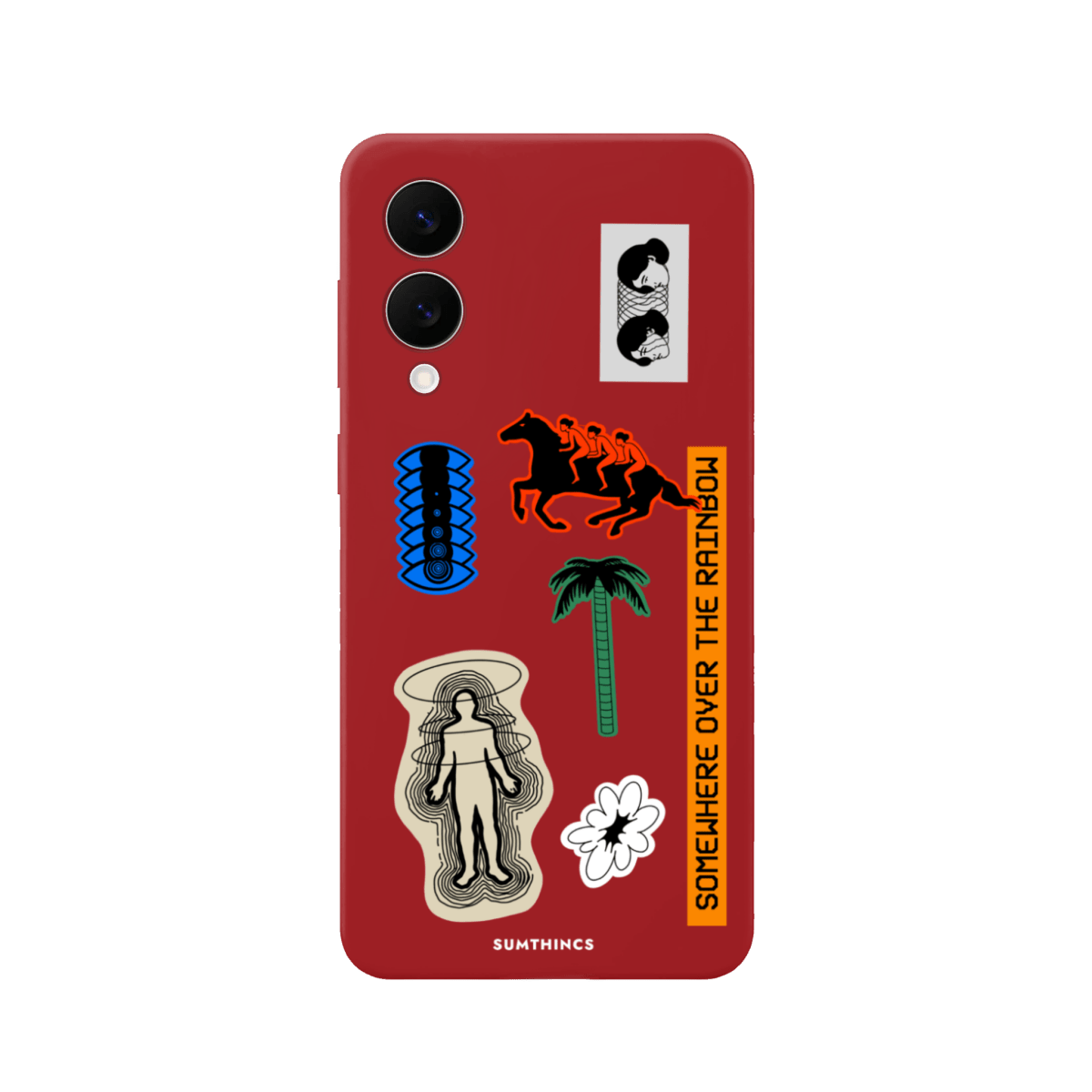 Samsung A07 Somewhere Premium Telefon Kılıfı Kırmızı - SUMTHINCS