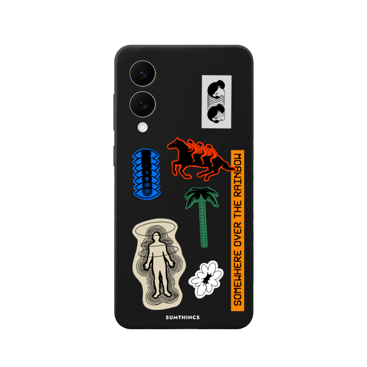 Samsung A07 Somewhere Premium Telefon Kılıfı Siyah - SUMTHINCS