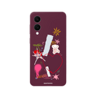 Samsung A07 Sweet Chaos Premium Telefon Kılıfı Bordo - SUMTHINCS