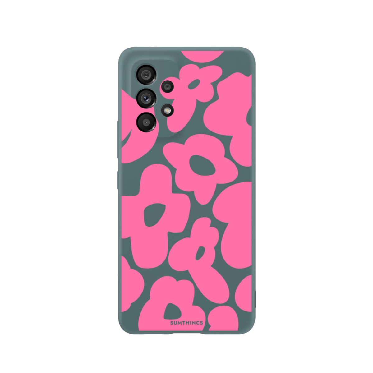 Samsung A13 Daisy Pop Premium Telefon Kılıfı Kaktüs Yeşili - SUMTHINCS