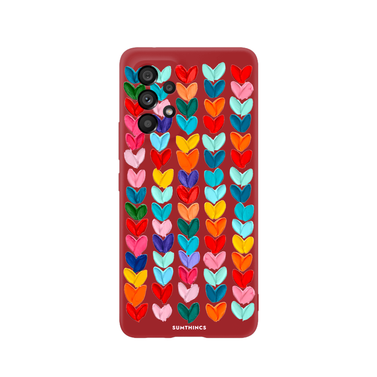 Samsung A13 Lovestorm Premium Telefon Kılıfı Kırmızı - SUMTHINCS