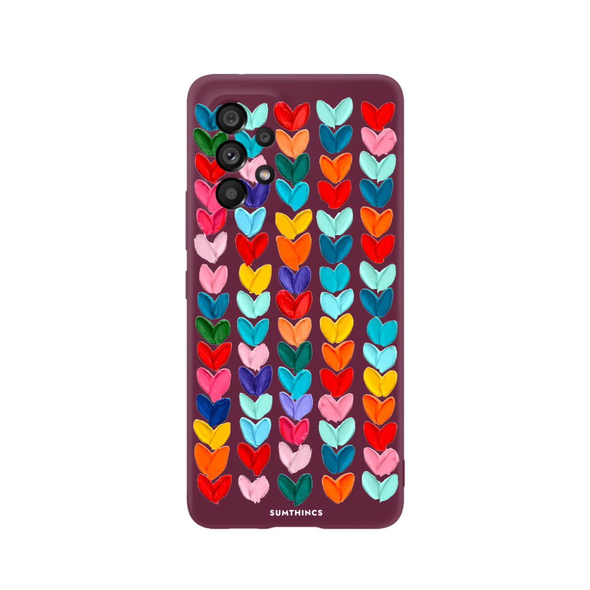 Samsung A13 Lovestorm Premium Telefon Kılıfı Bordo - SUMTHINCS