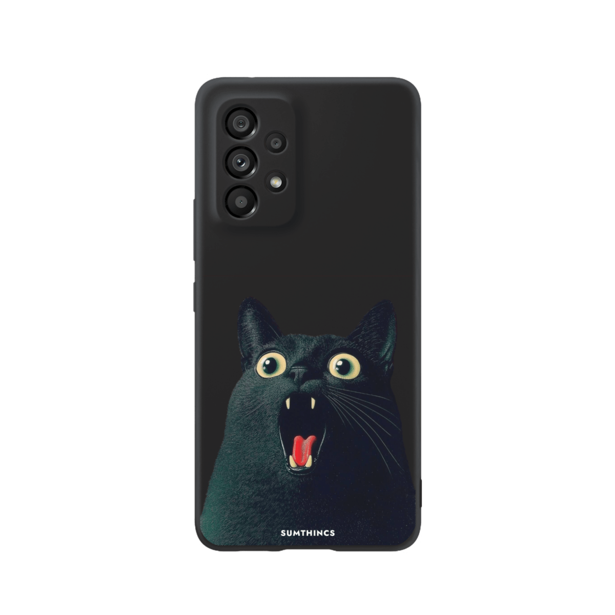Samsung A13 Meoww Premium Telefon Kılıfı Siyah - SUMTHINCS