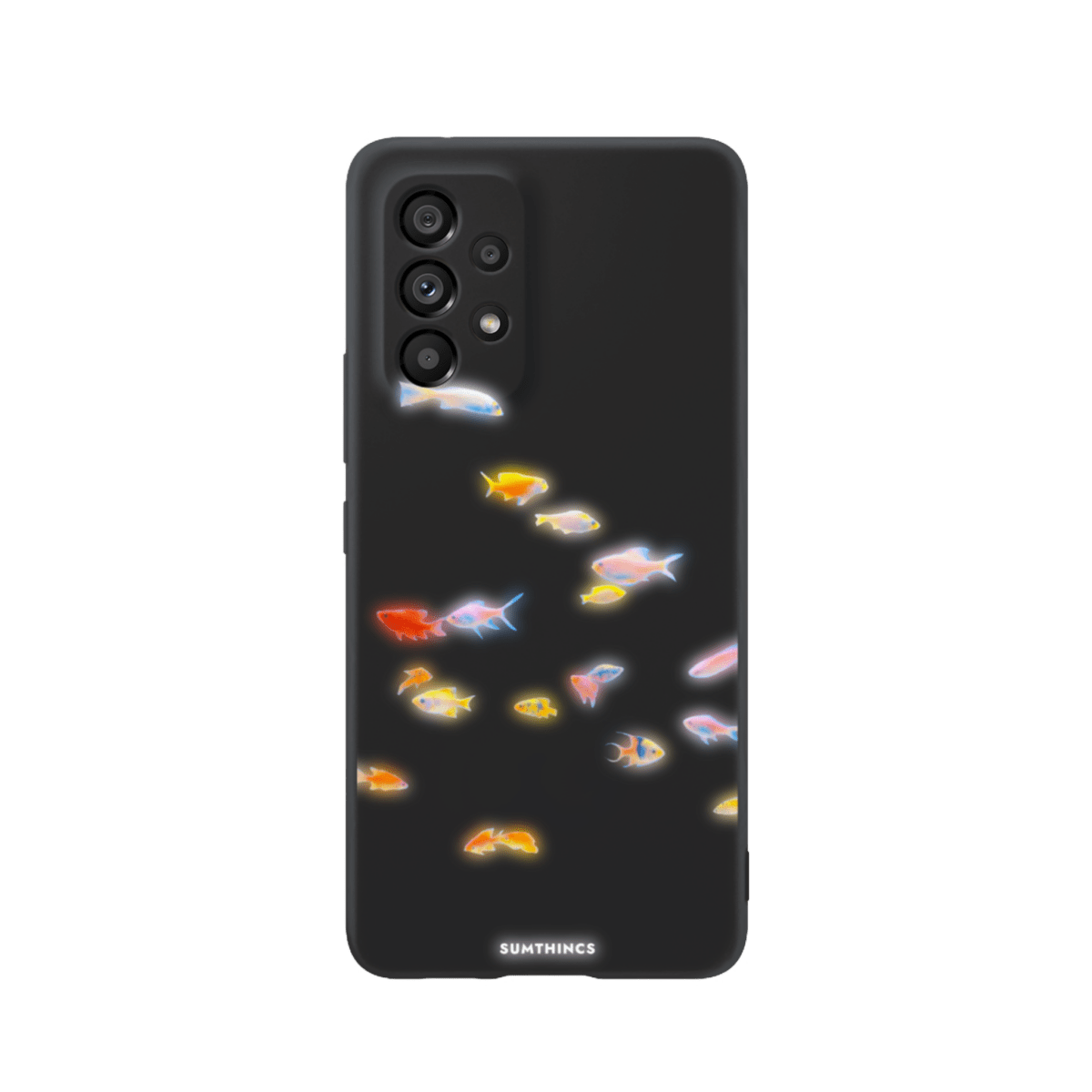 Samsung A13 Neon Fish Premium Telefon Kılıfı Siyah - SUMTHINCS