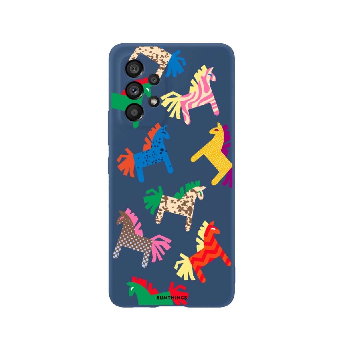 Samsung A13 Ponies Premium Telefon Kılıfı Pasifik Mavi - SUMTHINCS