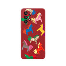 Samsung A13 Ponies Premium Telefon Kılıfı Kırmızı - SUMTHINCS