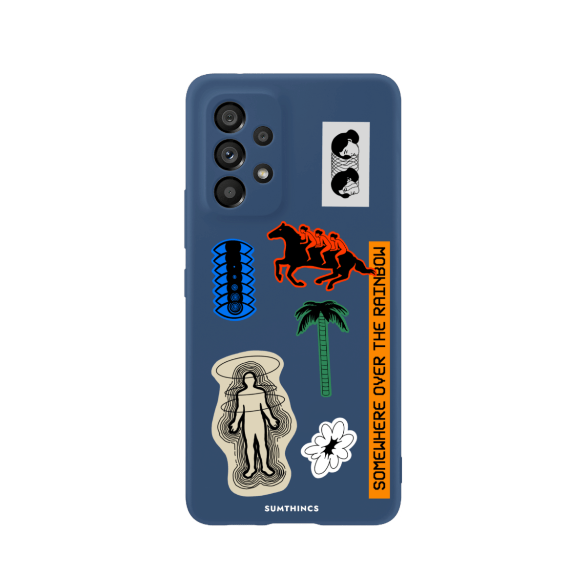 Samsung A13 Somewhere Premium Telefon Kılıfı Pasifik Mavi - SUMTHINCS