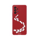 Samsung A13 Starry Bunnies Premium Telefon Kılıfı Kırmızı - SUMTHINCS