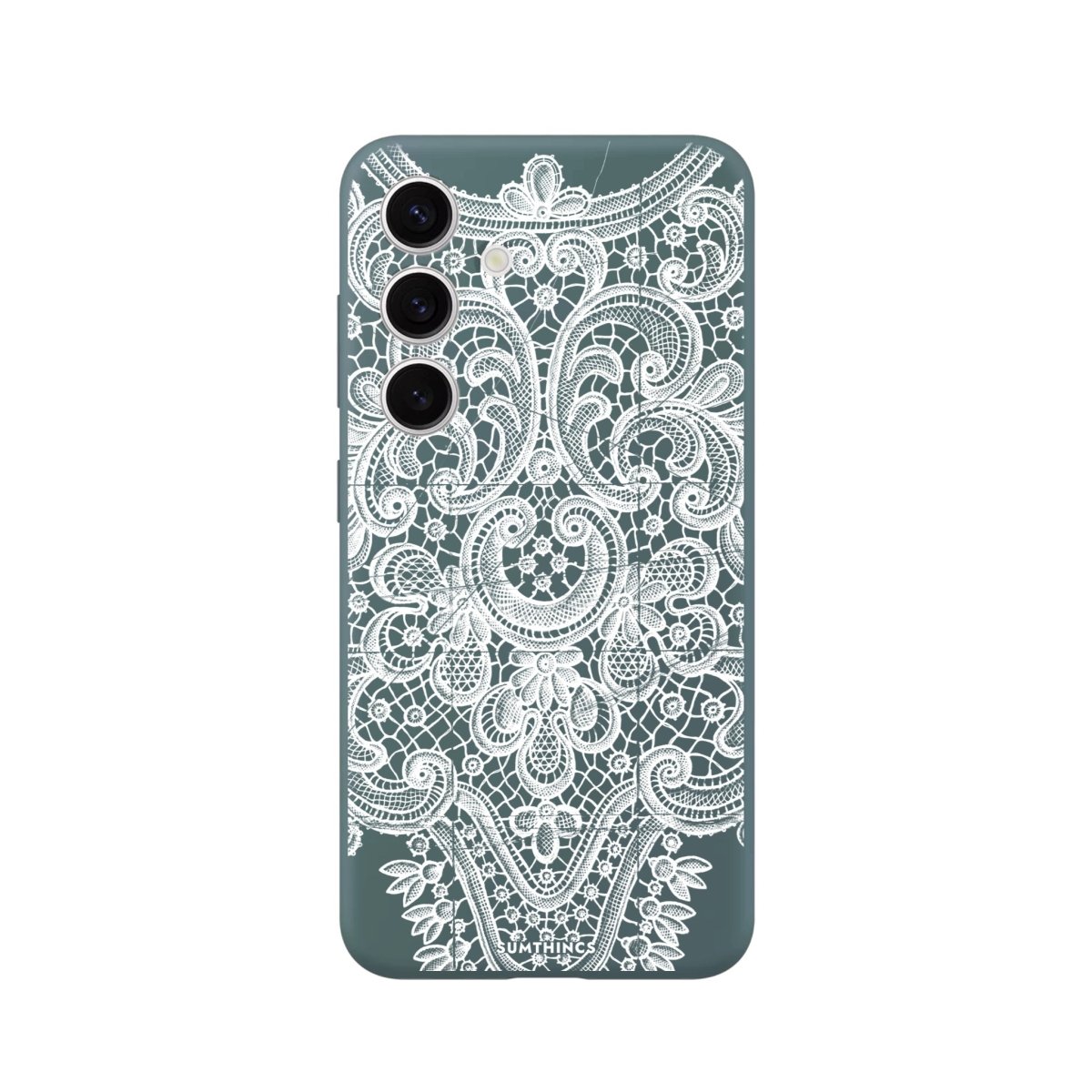 Samsung A14 Lacework Premium Telefon Kılıfı Kaktüs Yeşili - SUMTHINCS