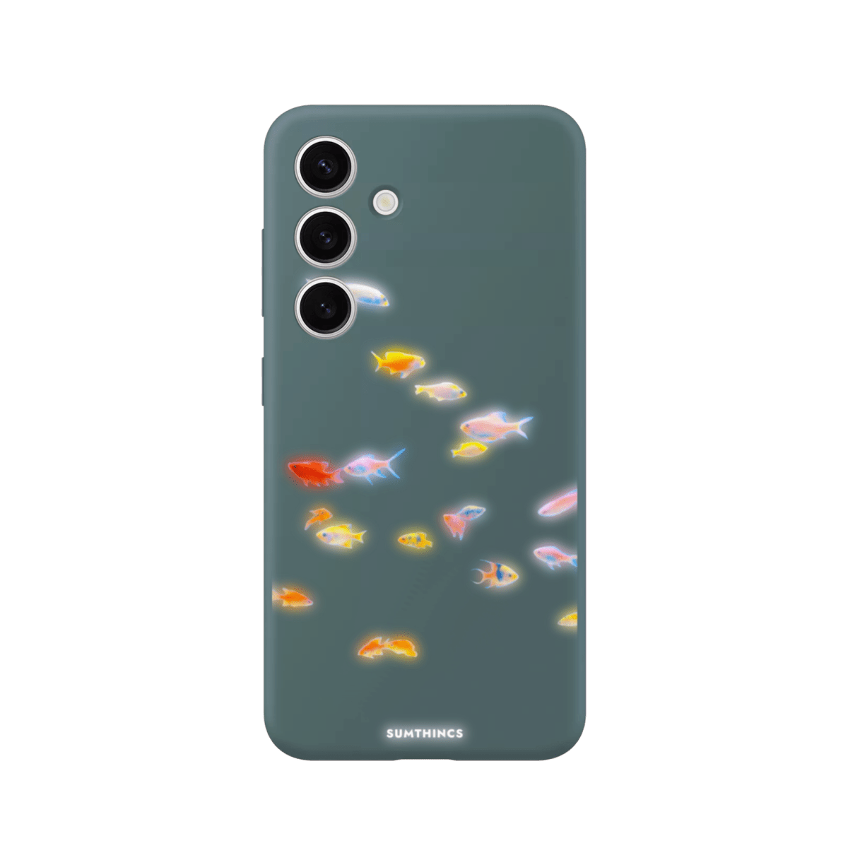 Samsung A14 Neon Fish Premium Telefon Kılıfı Kaktüs Yeşili - SUMTHINCS