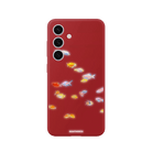 Samsung A14 Neon Fish Premium Telefon Kılıfı Kırmızı - SUMTHINCS