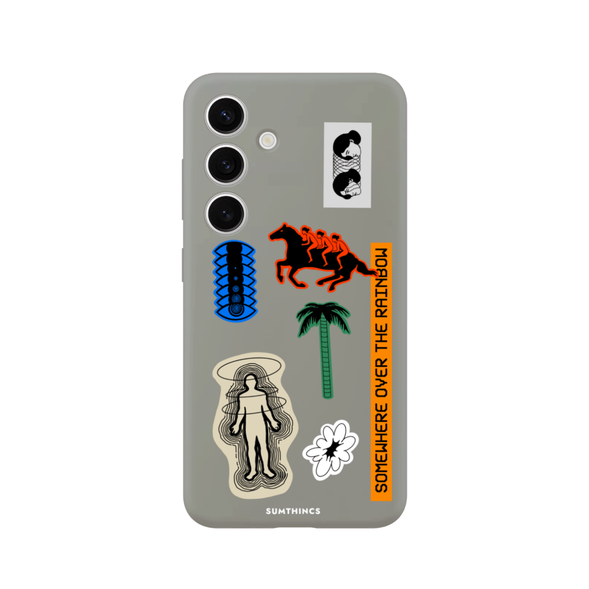 Samsung A14 Somewhere Premium Telefon Kılıfı Gri - SUMTHINCS