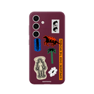 Samsung A14 Somewhere Premium Telefon Kılıfı Bordo - SUMTHINCS