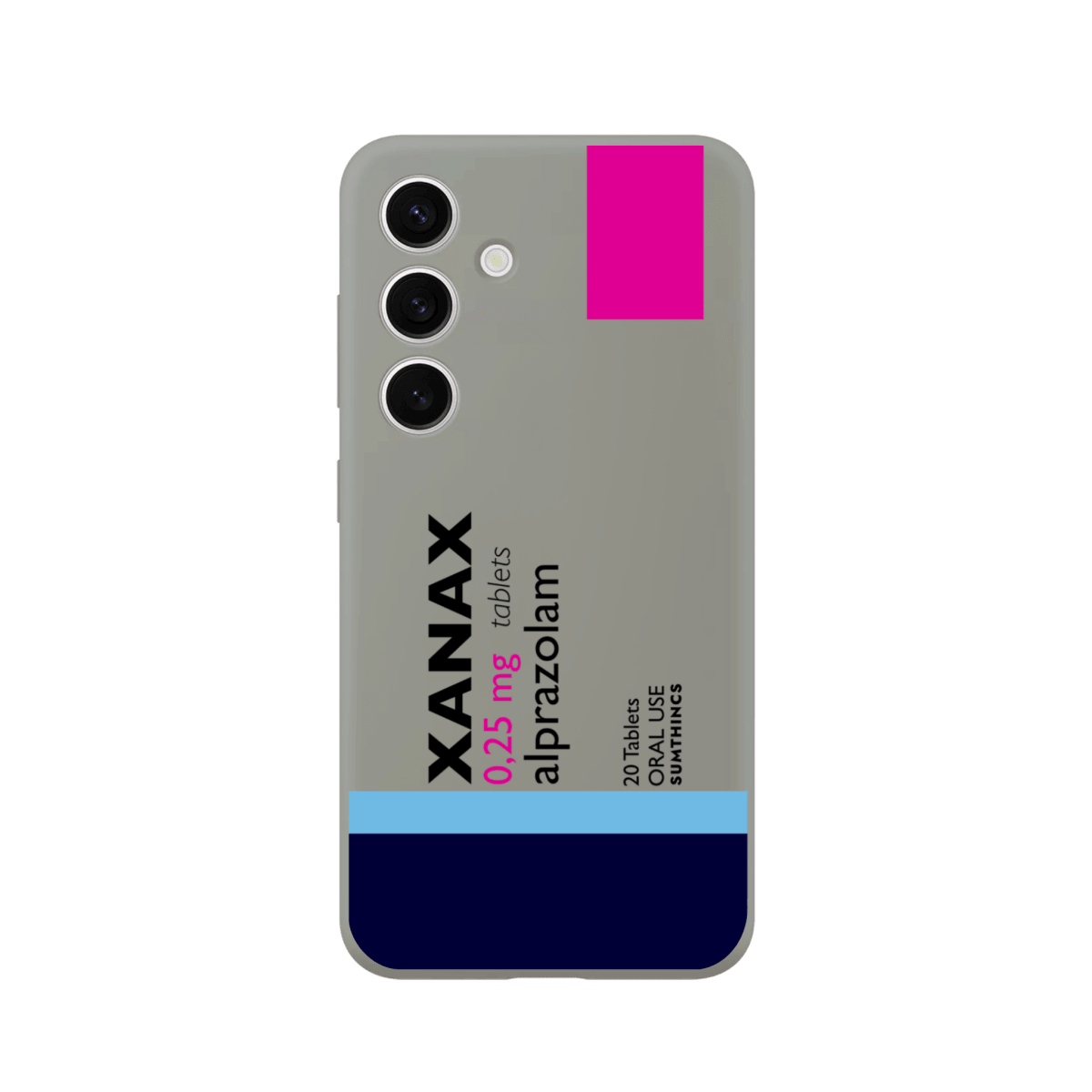 Samsung A14 Xanax Premium Telefon Kılıfı Gri - Sumthincs