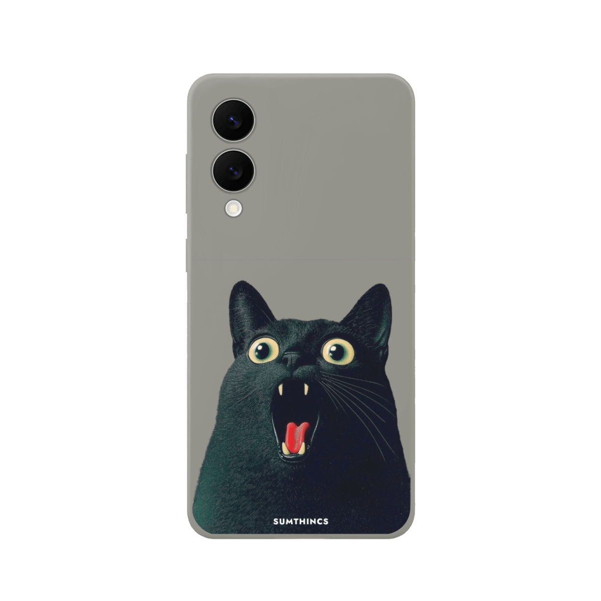 Samsung A15 Meoww Premium Telefon Kılıfı Gri - SUMTHINCS