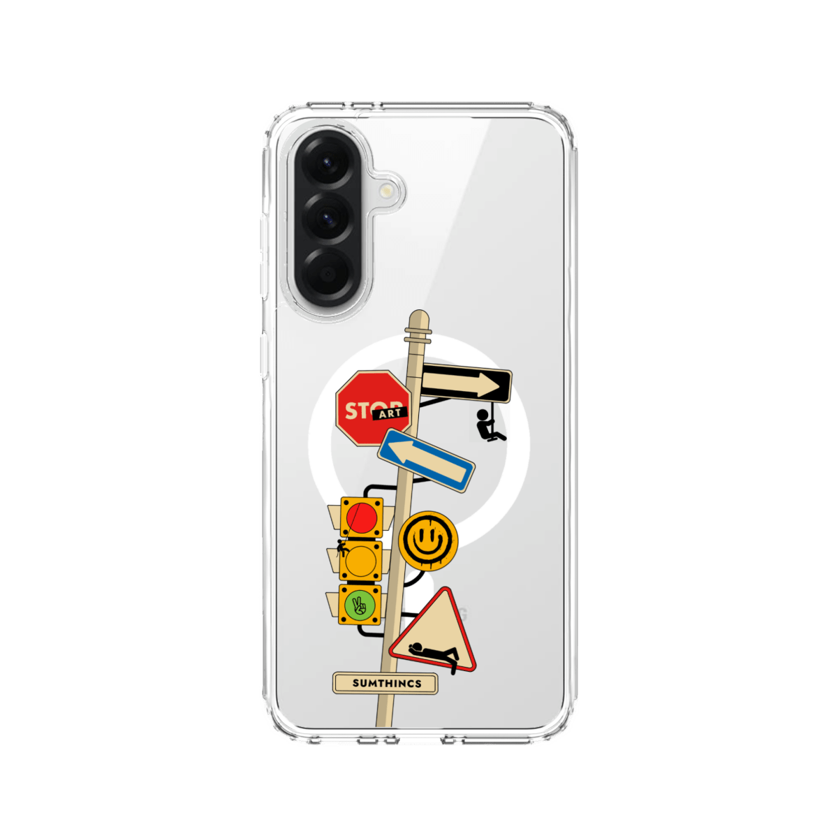 Samsung A16 Crossroad Clear Magsafe Şeffaf Telefon Kılıfı - SUMTHINCS