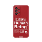 Samsung A22 Human Being Premium Telefon Kılıfı Kırmızı - SUMTHINCS