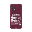 Samsung A22 Human Being Premium Telefon Kılıfı Bordo - SUMTHINCS