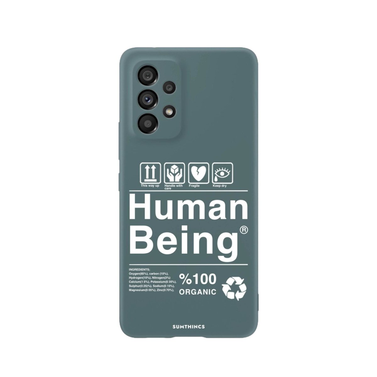 Samsung A22 Human Being Premium Telefon Kılıfı Kaktüs Yeşili - SUMTHINCS