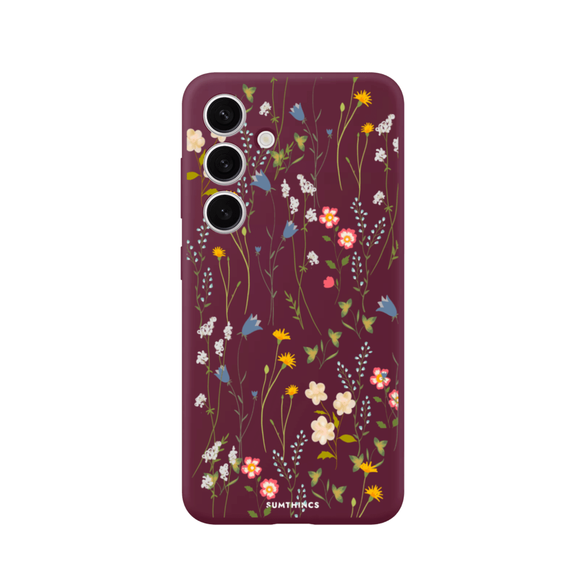 Samsung A56 Eternal Garden Premium Telefon Kılıfı Bordo - SUMTHINCS