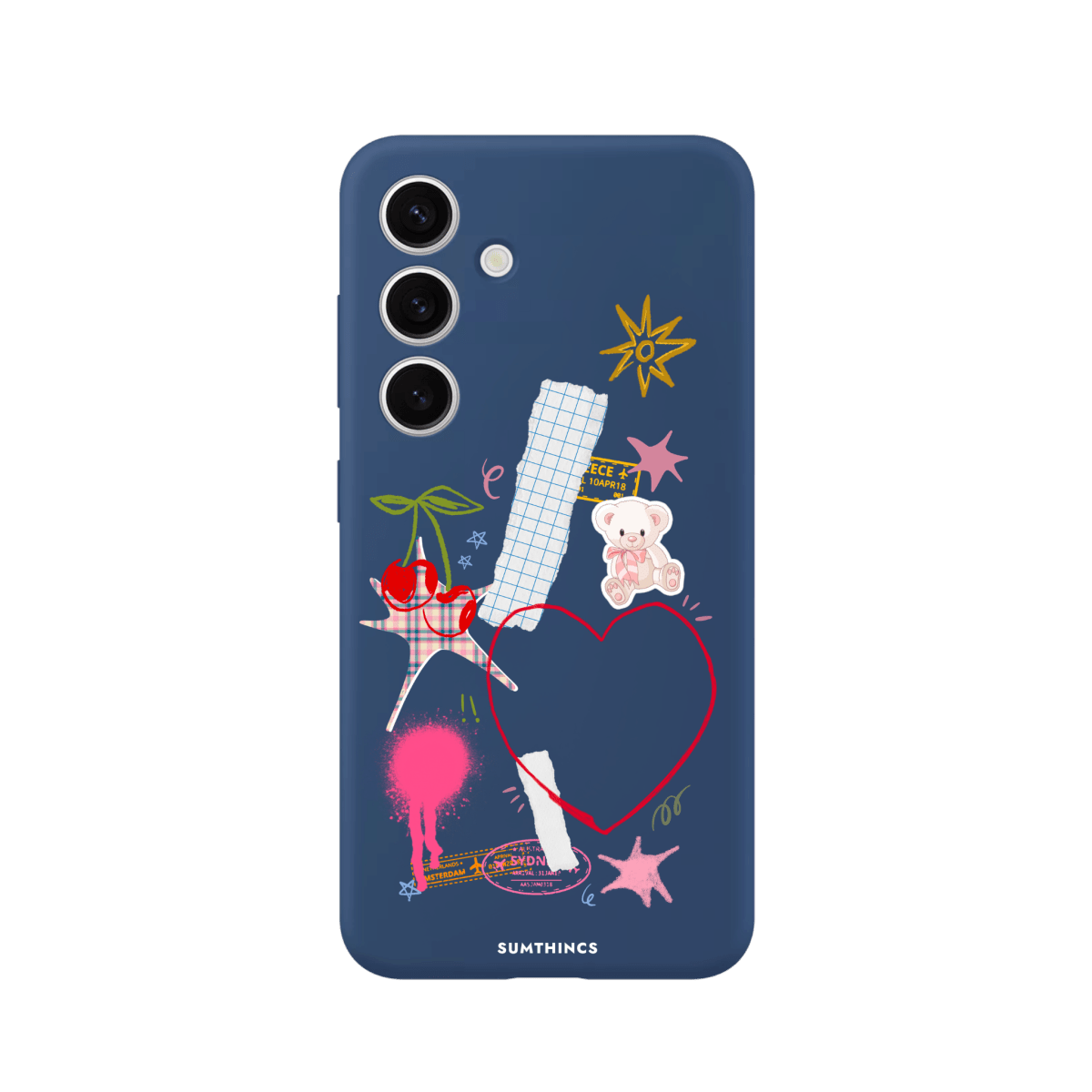 Samsung A56 Sweet Chaos Premium Telefon Kılıfı Pasifik Mavi - SUMTHINCS