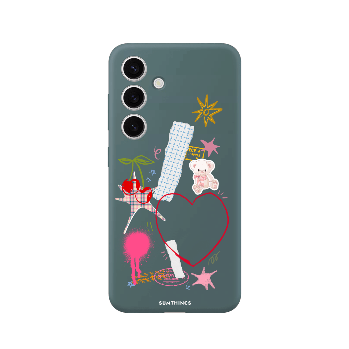 Samsung A56 Sweet Chaos Premium Telefon Kılıfı Kaktüs Yeşili - SUMTHINCS