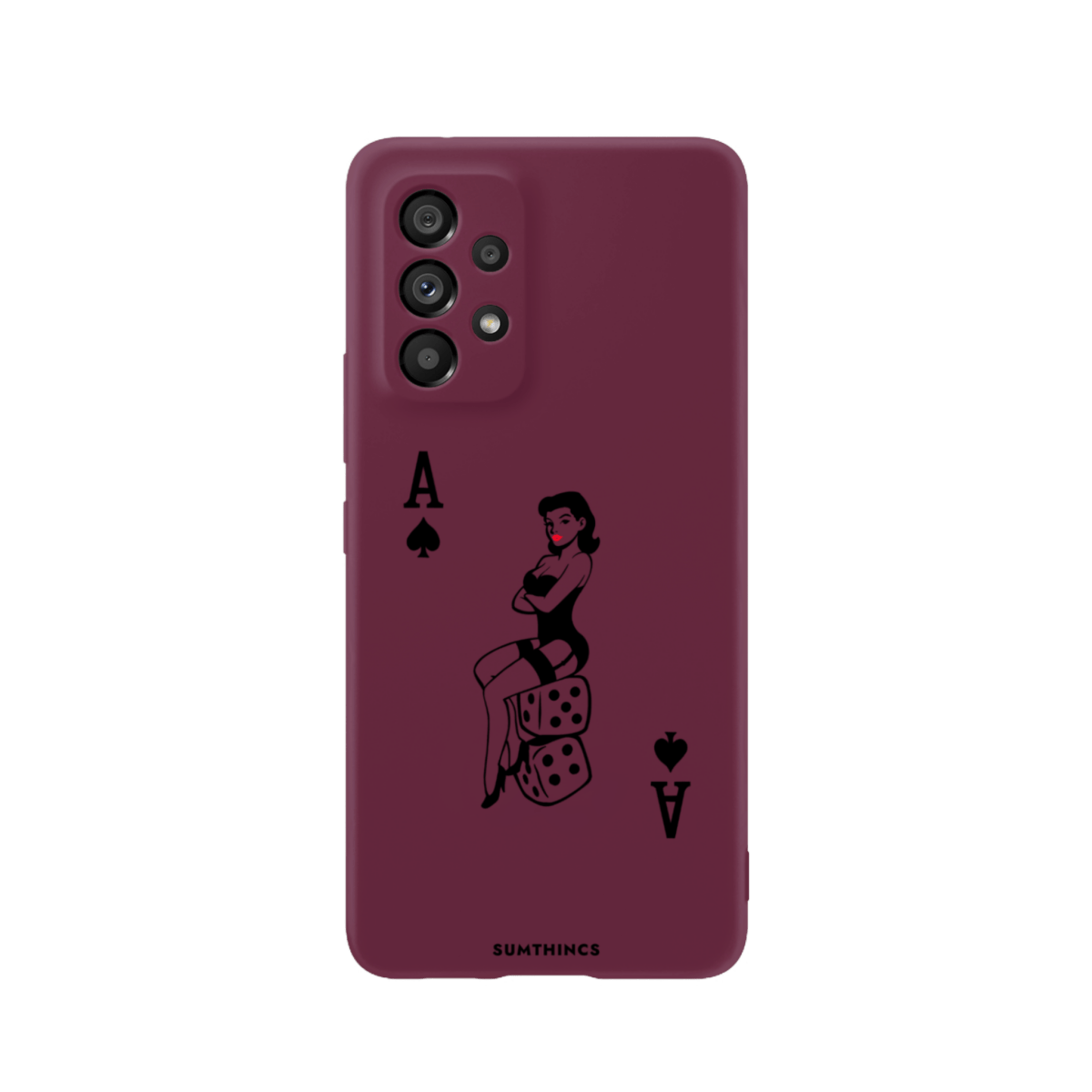 Samsung A73 Ace Queen Premium Telefon Kılıfı Bordo - SUMTHINCS