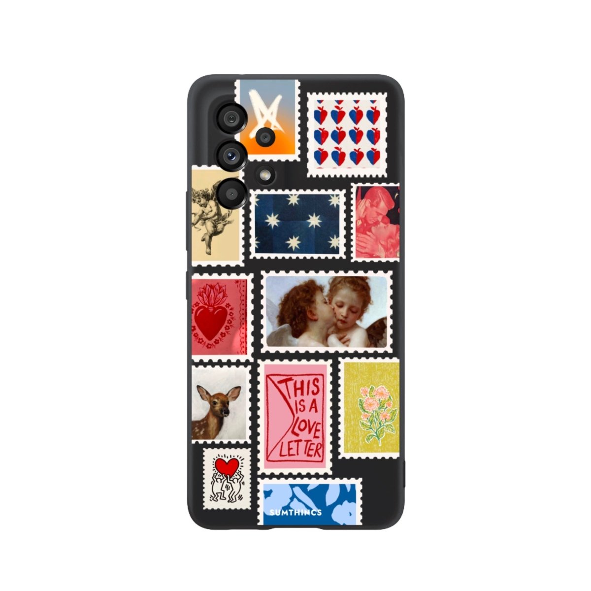 Samsung A73 Love Letter Premium Telefon Kılıfı Siyah - SUMTHINCS